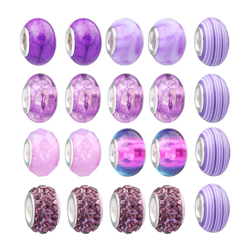 MOR 66 Parça DIY Kolye Bileklik Seti