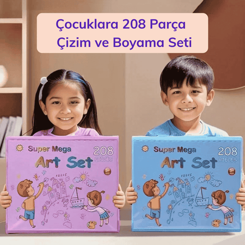 Şovaleli Mega Çizim Seti 208 Parça