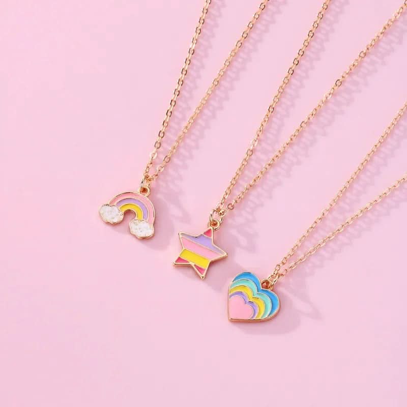 Lovecryst 3 Adet Gökkuşağı Kolye