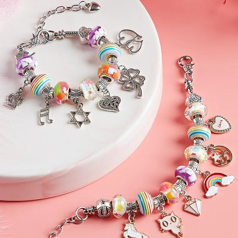 UNICORN 66 Parça DIY Kolye Bileklik Seti
