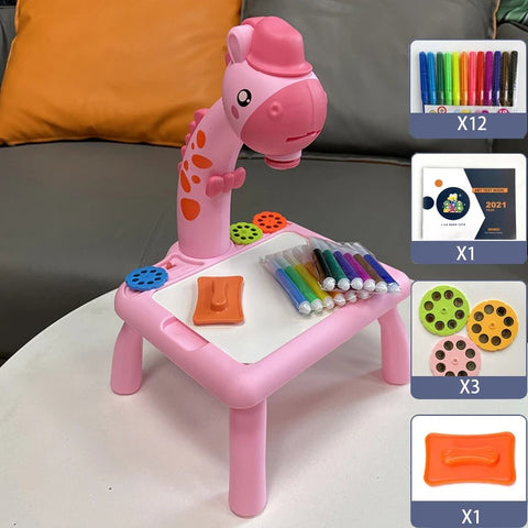 3 - 6 Yaş Projektörlü Led Çizim Masası