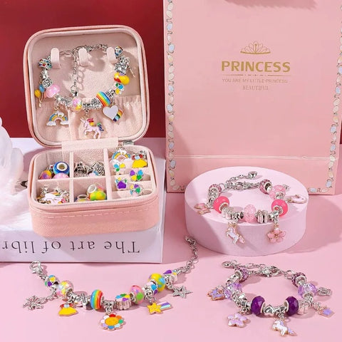 UNICORN 66 Parça DIY Kolye Bileklik Seti